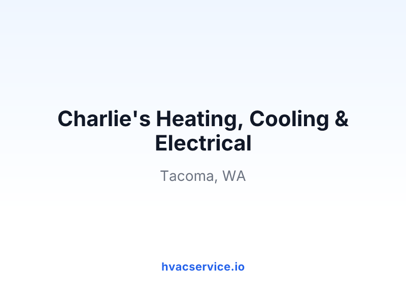 Charlie's Heating, Cooling & Electrical