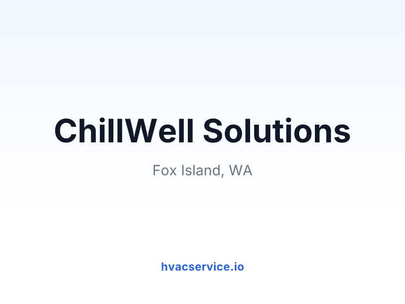 ChillWell Solutions