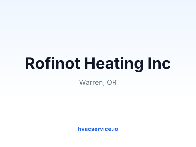 Rofinot Heating Inc