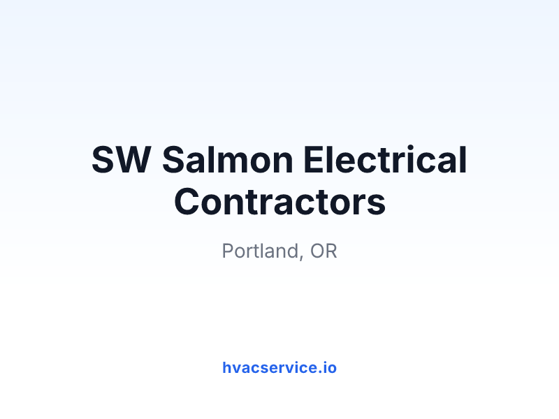 SW Salmon Electrical Contractors
