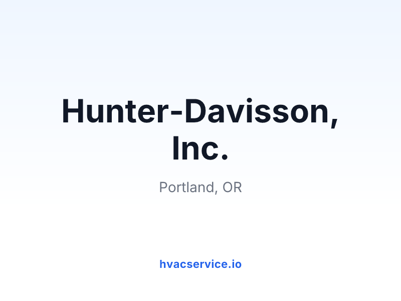 Hunter-Davisson, Inc.