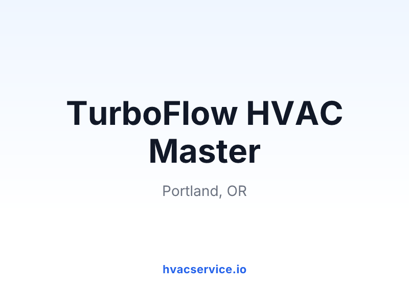 TurboFlow HVAC Master