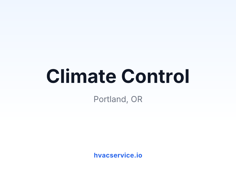 Climate Control