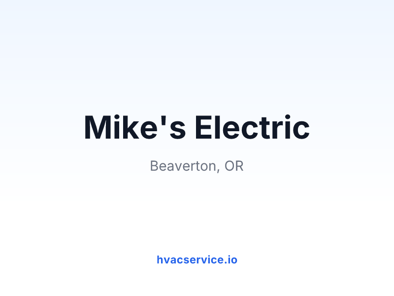 Mike's Electric