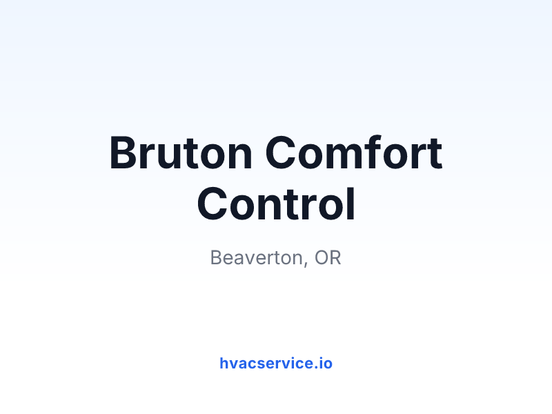 Bruton Comfort Control