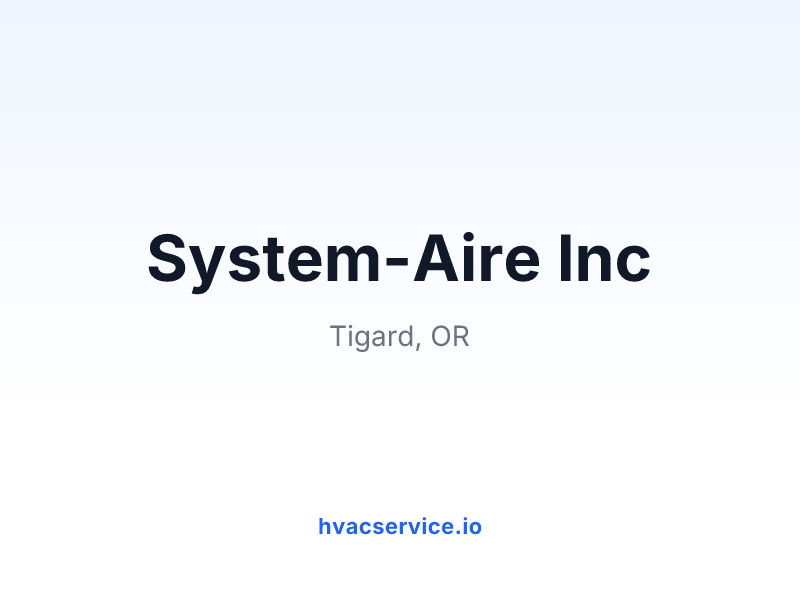 System-Aire Inc