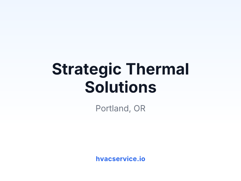 Strategic Thermal Solutions