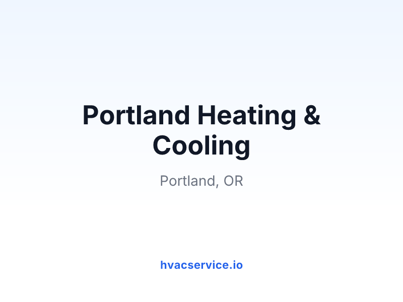 Portland Heating & Cooling
