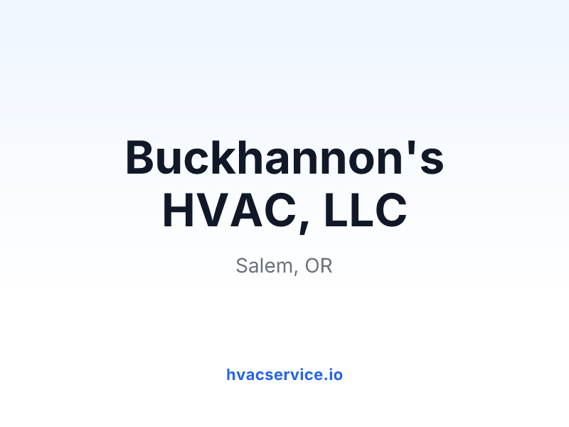 Buckhannon's HVAC, LLC