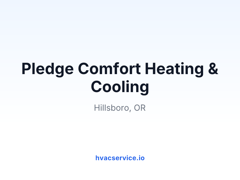 Pledge Comfort Heating & Cooling