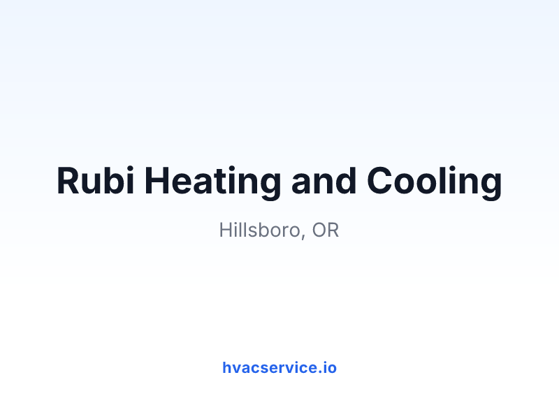 Rubi Heating and Cooling