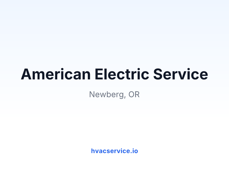 American Electric Service