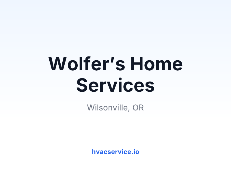 Wolfer’s Home Services