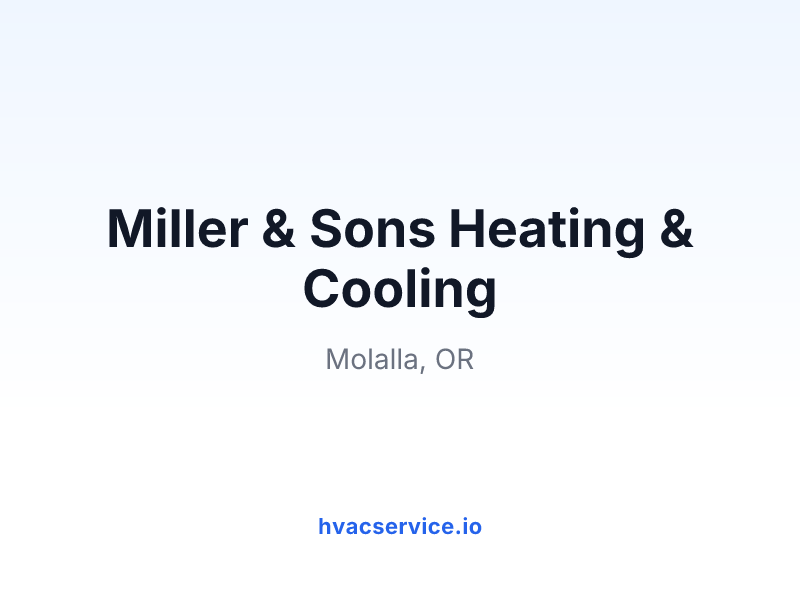 Miller & Sons Heating & Cooling