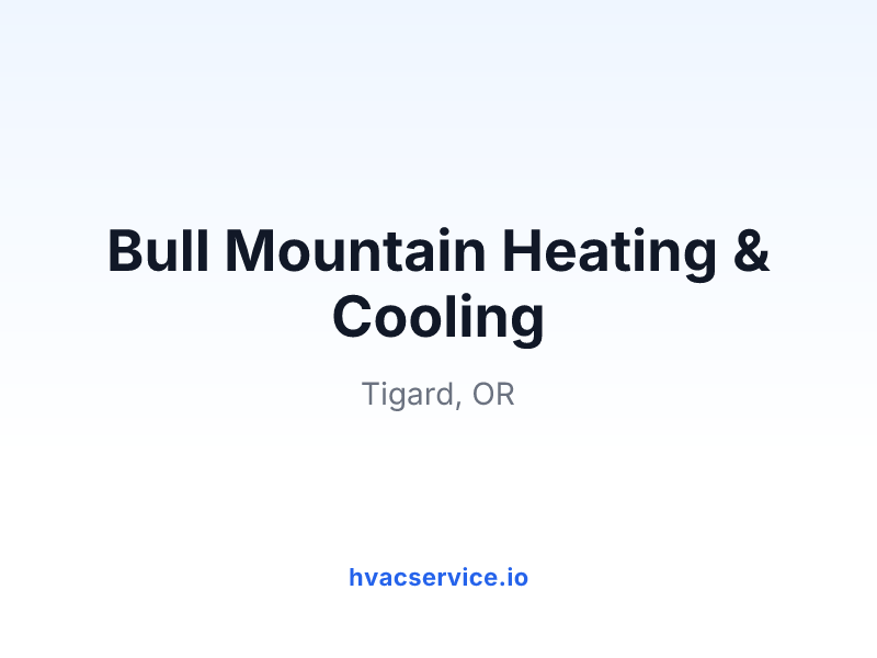 Bull Mountain Heating & Cooling