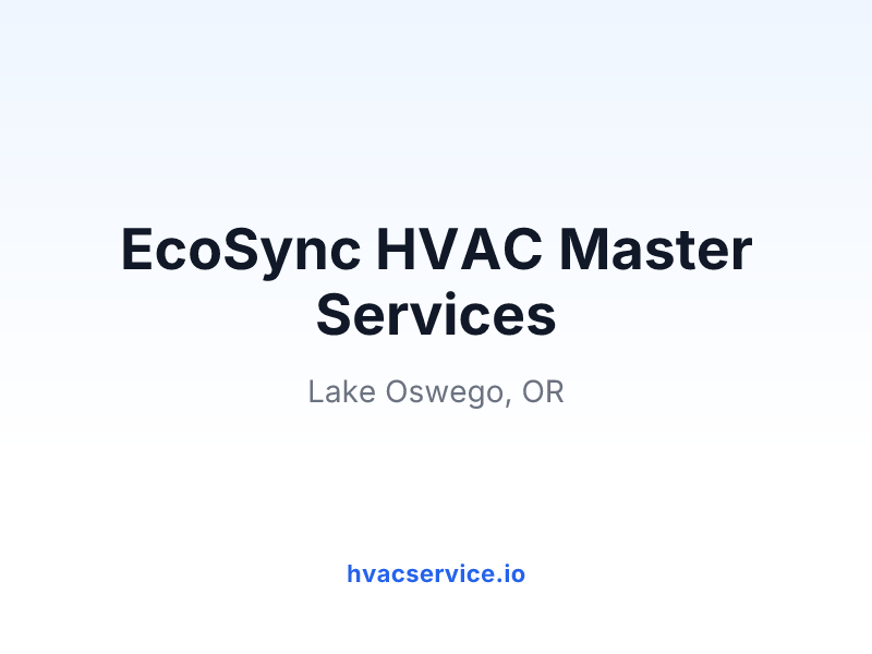EcoSync HVAC Master Services