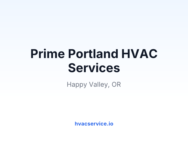Prime Portland HVAC Services