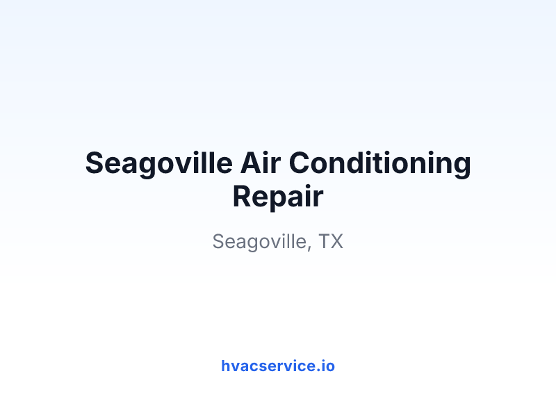 Seagoville Air Conditioning Repair