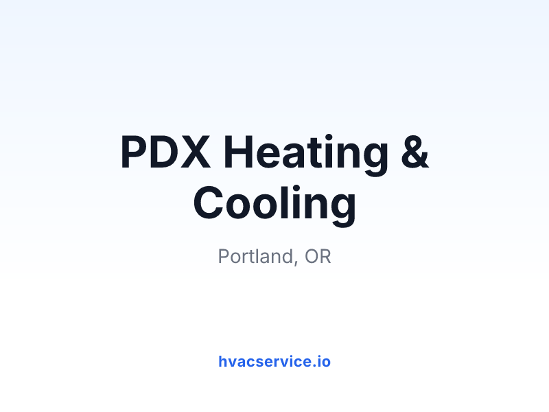 PDX Heating & Cooling