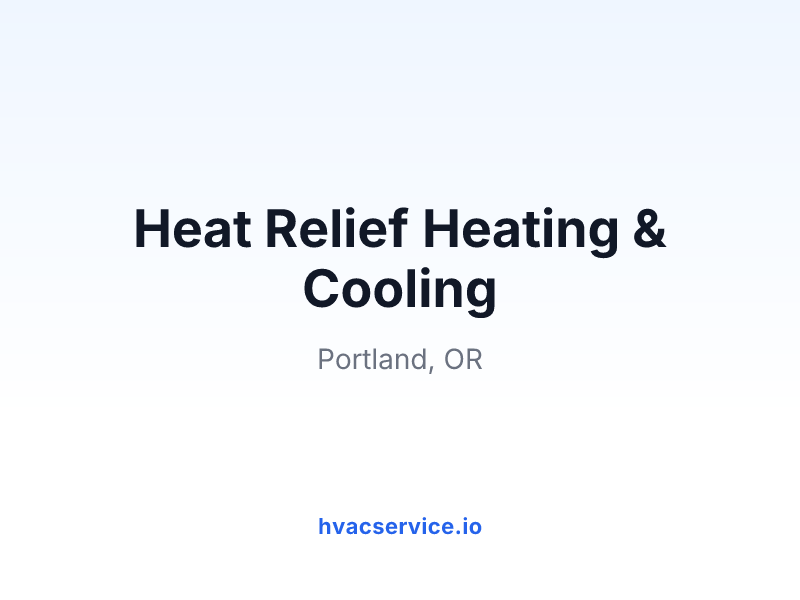 Heat Relief Heating & Cooling