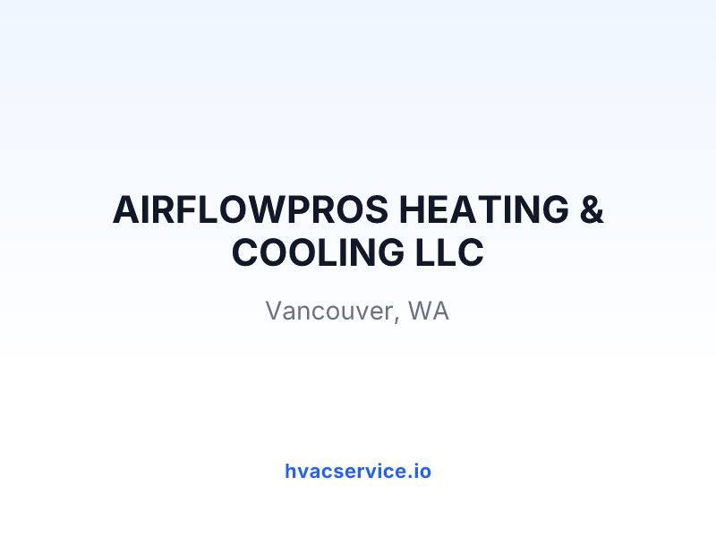 AIRFLOWPROS HEATING & COOLING LLC