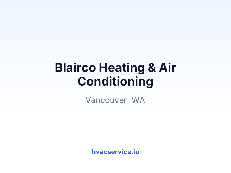 Blairco Heating & Air Conditioning