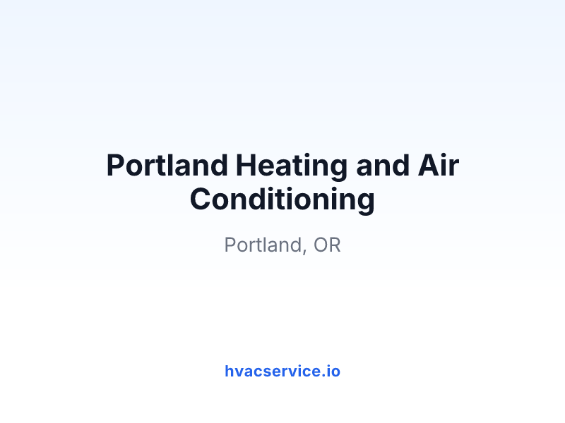 Portland Heating and Air Conditioning