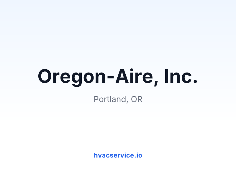 Oregon-Aire, Inc.