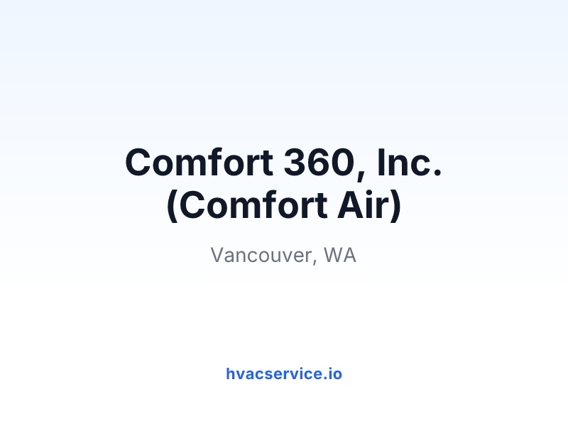 Comfort 360 Inc
