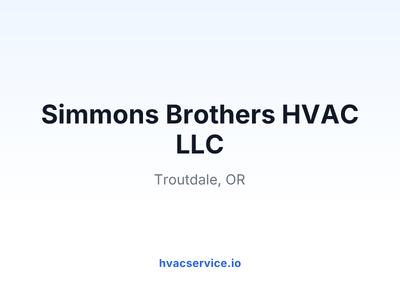 Simmons Brothers HVAC LLC.