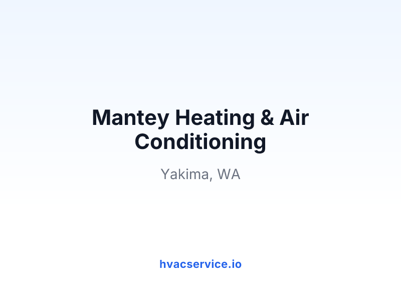 Mantey Heating & Air Conditioning