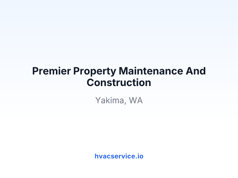 Premier Property Maintenance And Construction