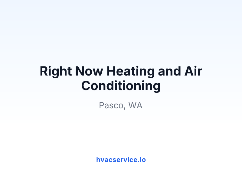 Right Now Heating and Air Conditioning