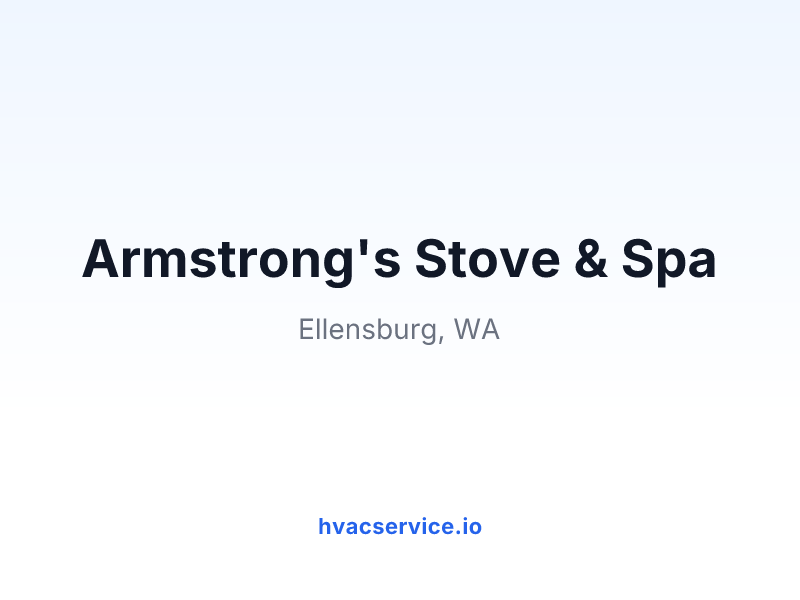 Armstrong's Stove & Spa
