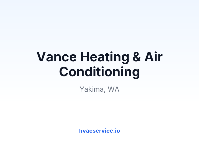 Vance Heating & Air Conditioning