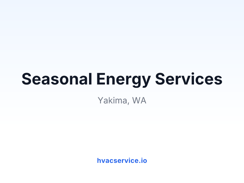 Seasonal Energy Services
