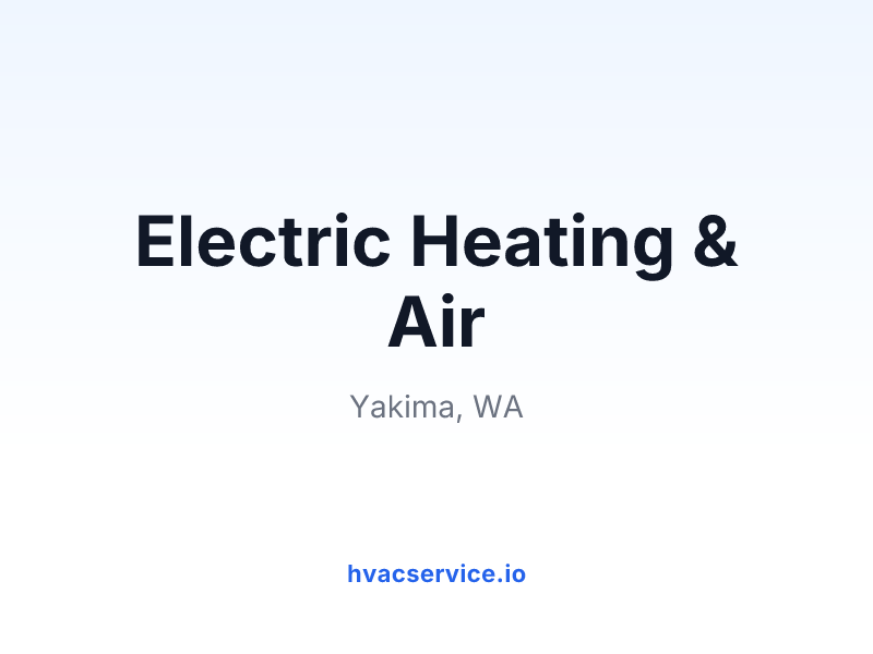 Electric Heating & Air