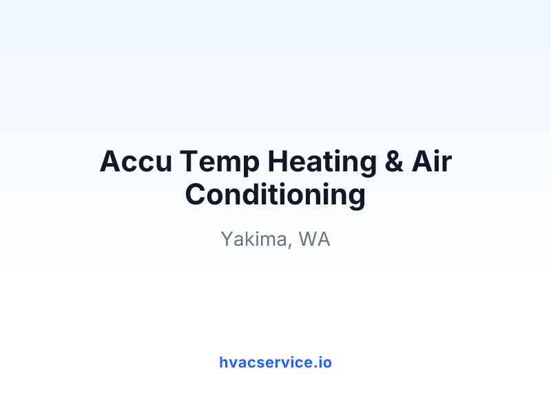 Accu Temp Heating & Air Conditioning