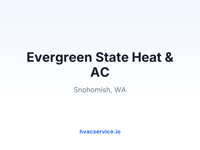Evergreen State Heat & AC
