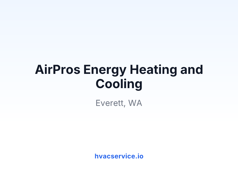 AirPros Energy Heating and Cooling