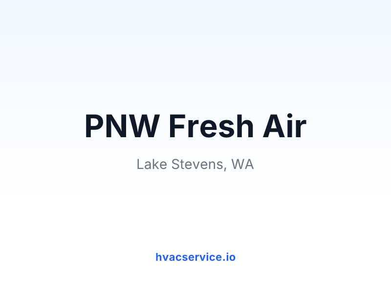 PNW Fresh Air