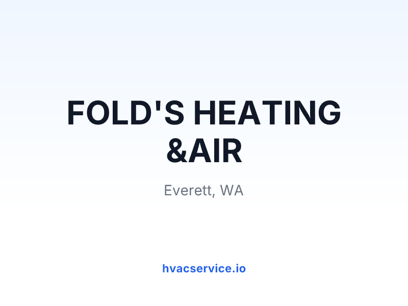FOLD'S HEATING &AIR