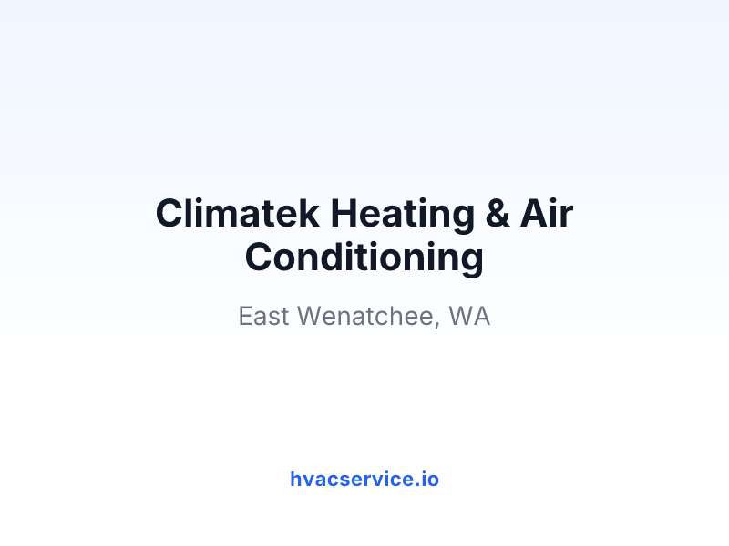Climatek Heating & Air Conditioning