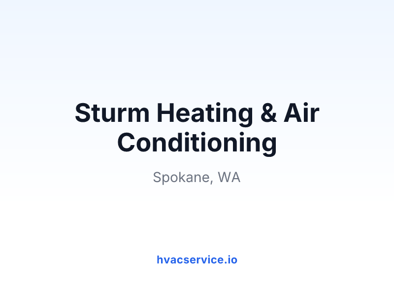 Sturm Heating & Air Conditioning