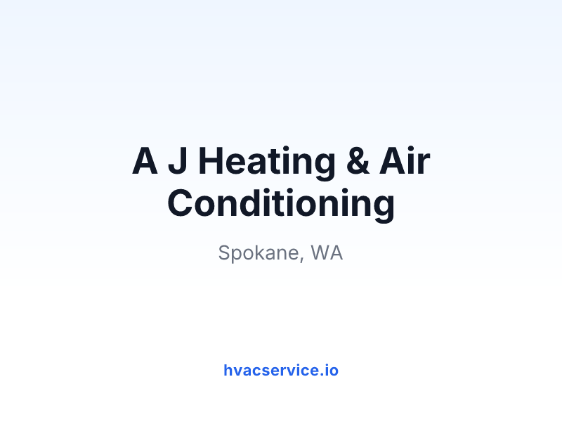 A J Heating & Air Conditioning
