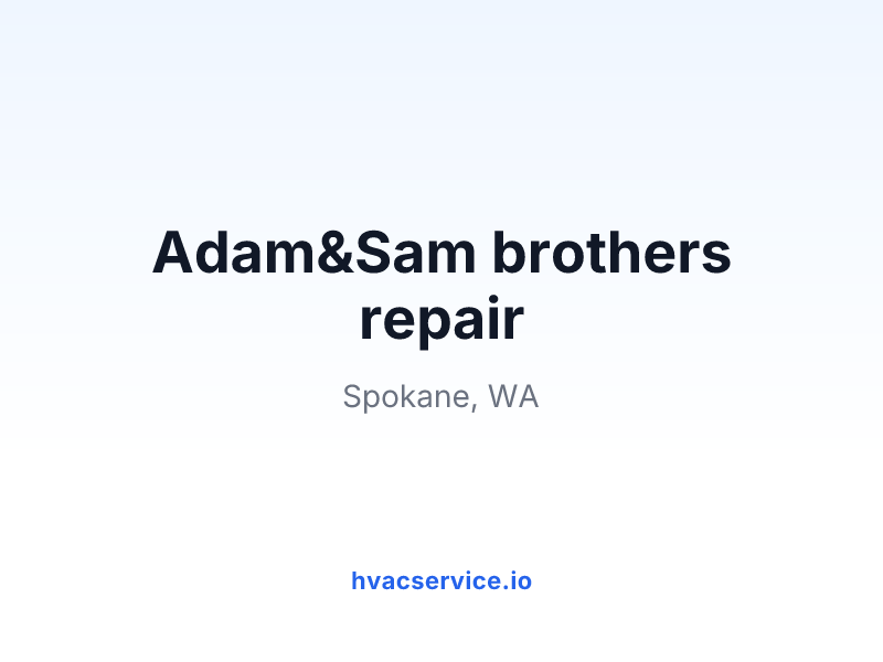 Adam&Sam Brothers Repair