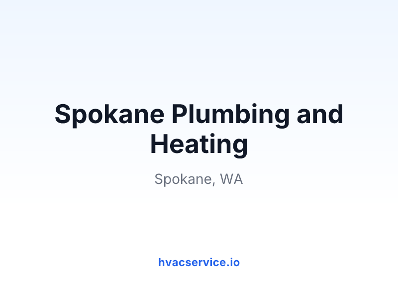 Spokane Plumbing and Heating