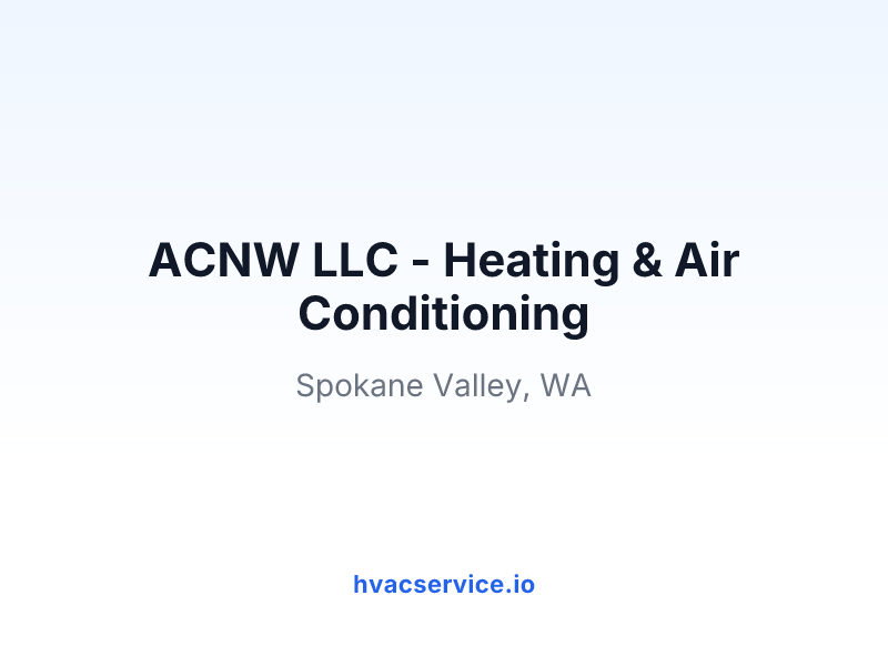 ACNW LLC - Heating & Air Conditioning