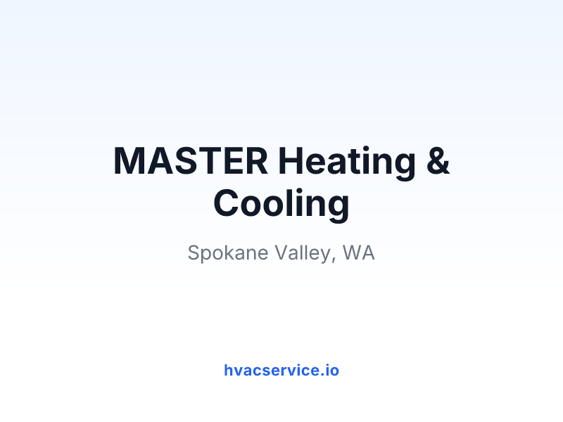 MASTER Heating & Cooling