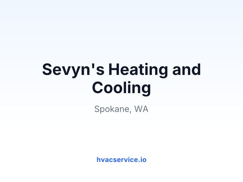 Sevyn's Heating and Cooling